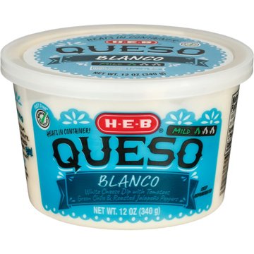 H-E-B Queso Blanco Dip - Mild, 12 oz
