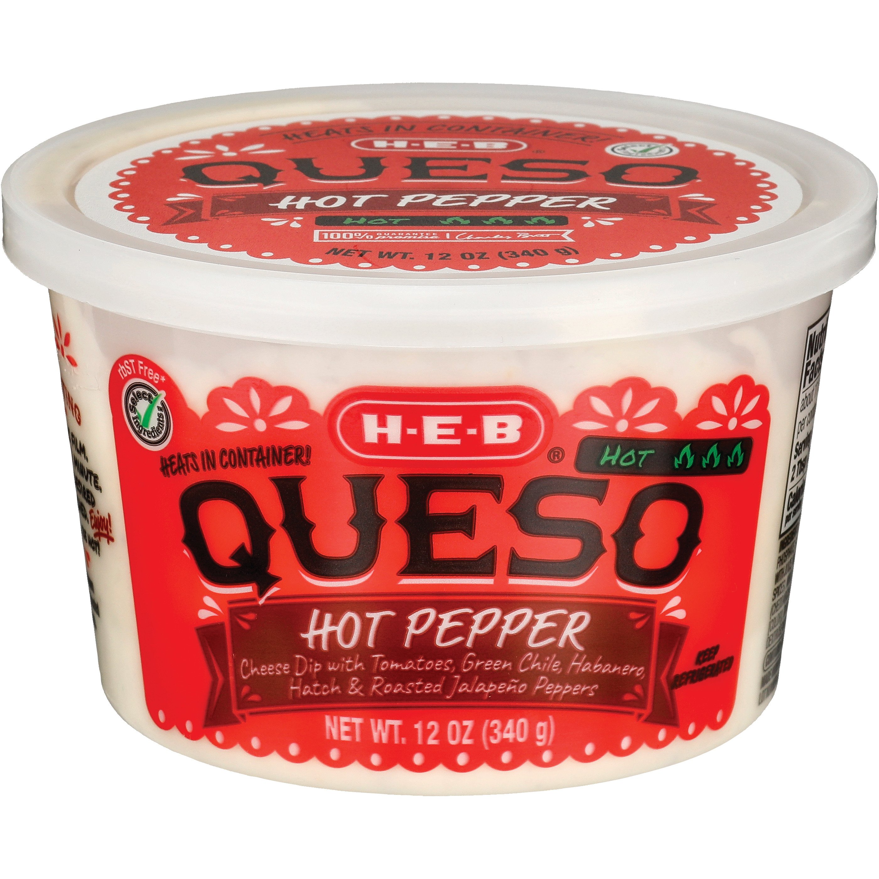 H-E-B Queso Hot Pepper, Hot - Shop Dip At H-E-B