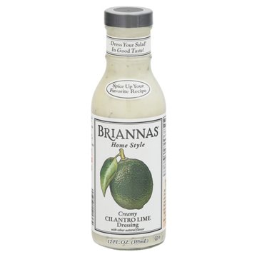 Briannas Home Style Creamy Cilantro Lime Dressing, 12 oz