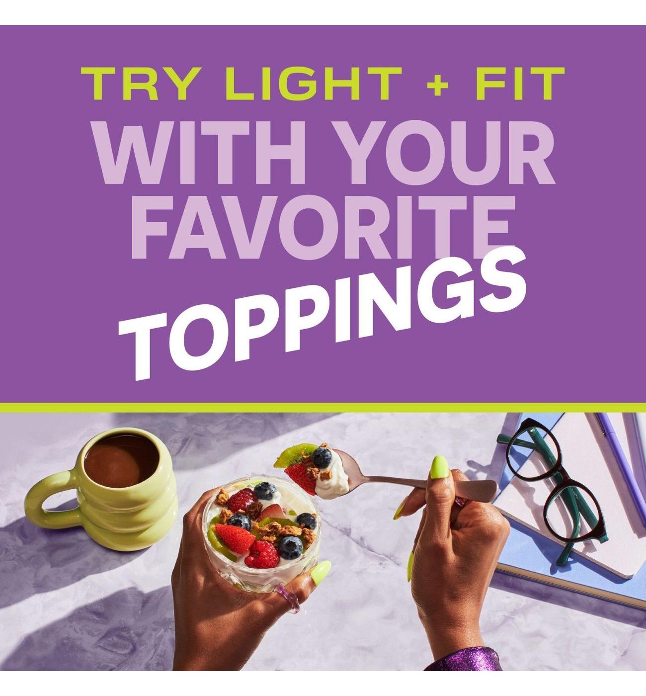 Light + Fit Greek Nonfat 4 pk Yogurt - Strawberry Cheesecake; image 10 of 10