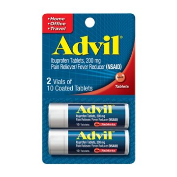 Advil Pain Reliever and Fever Reducer, Ibuprofen 200mg for Pain Relief - 20 Coated Tablets