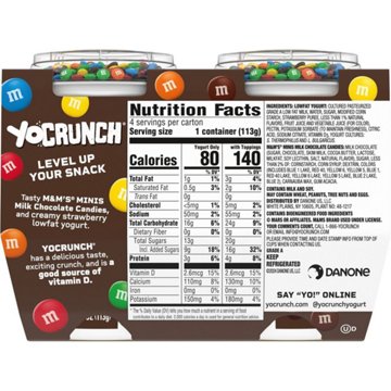 YoCrunch Low-Fat Strawberry With M&Ms Yogurt