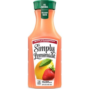 Simply Lemonade with Strawberry, 52 oz