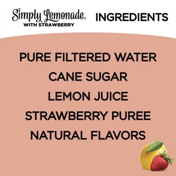 Simply Lemonade with Strawberry, 52 oz