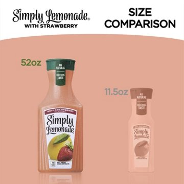 Simply Lemonade with Strawberry, 52 oz