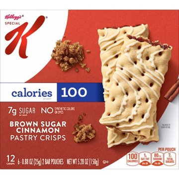 Kellogg's Special K Brown Sugar Cinnamon Pastry Crisps, 5.28 oz