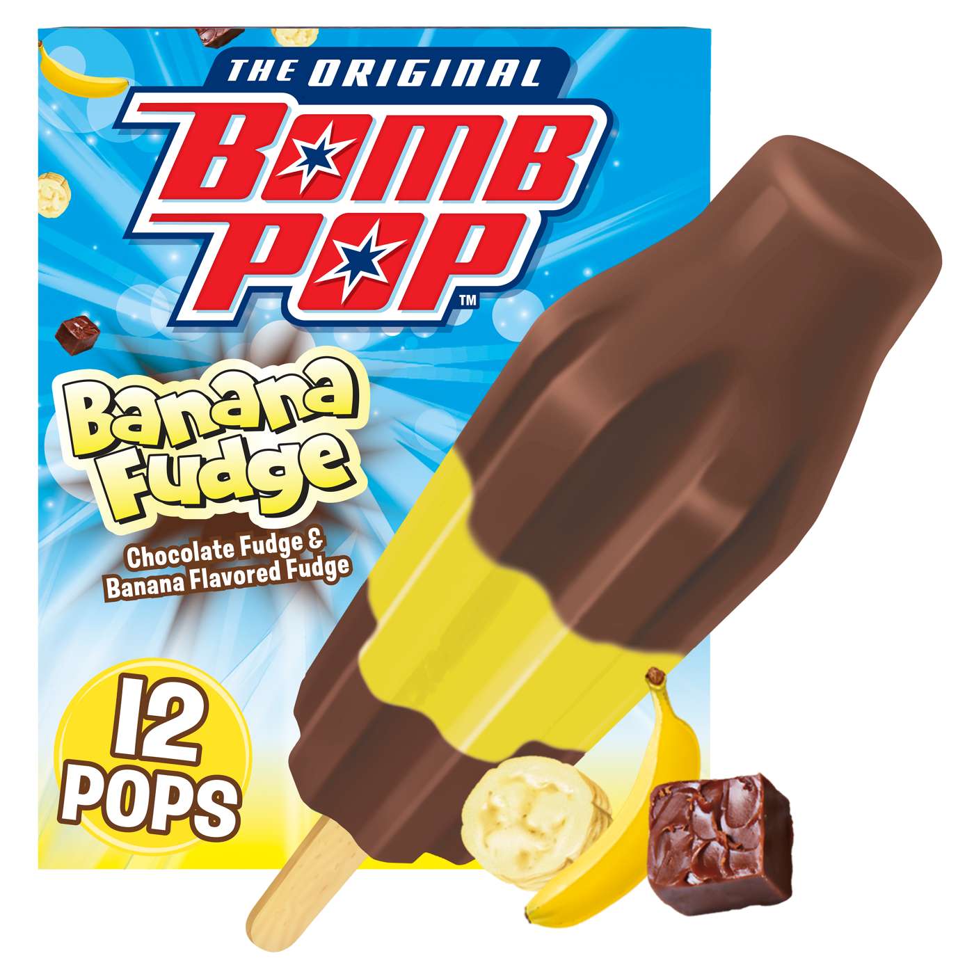 Bomb Pop Banana Fudge Pops; image 1 of 8