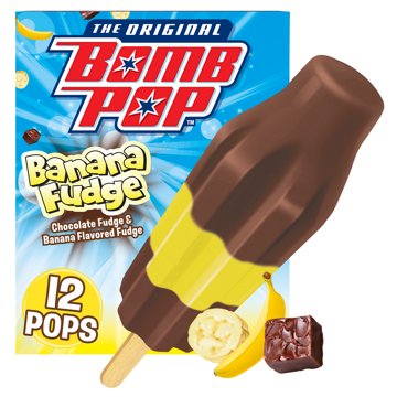 Bomb Pop Banana Fudge Pops, 12 ct