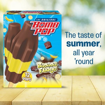 Bomb Pop Banana Fudge Pops, 12 ct