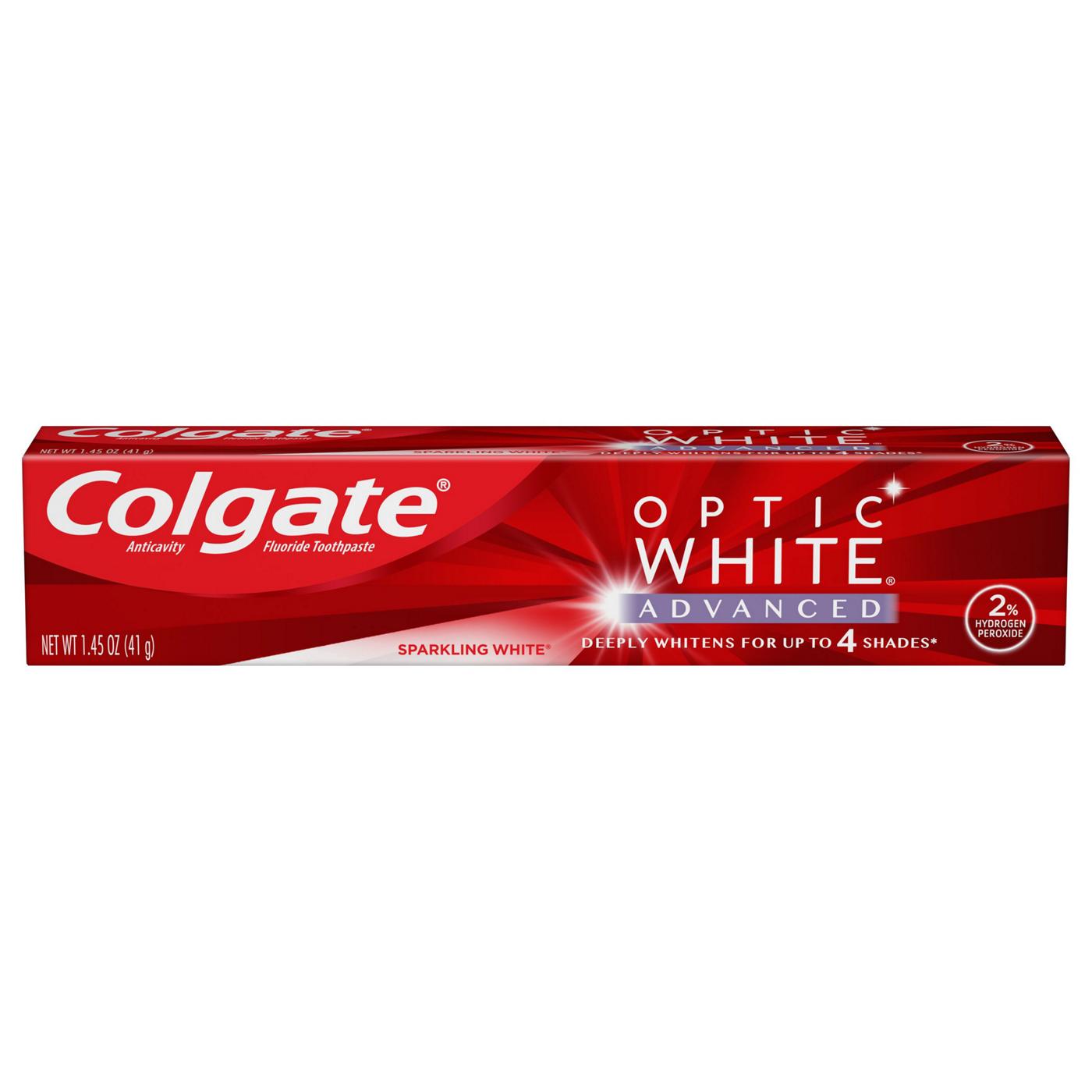 Colgate Travel Size Optic White Advanced Toothpaste; image 1 of 10