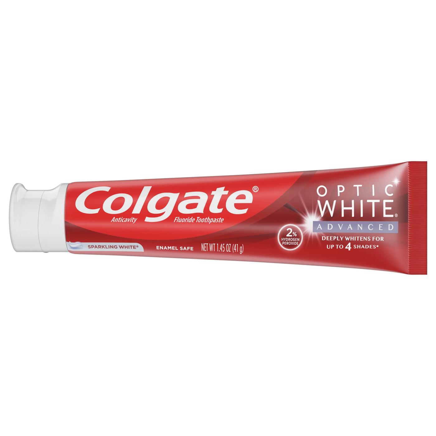 Colgate Travel Size Optic White Advanced Toothpaste; image 4 of 10