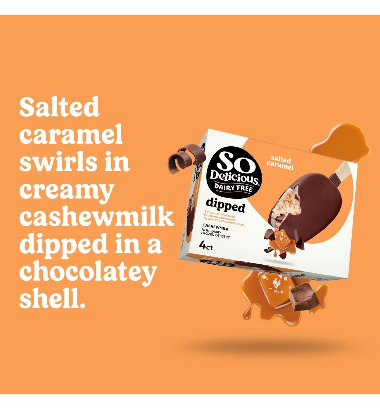 So Delicious Cashew Milk Dipped Salted Caramel Bars; image 4 of 7