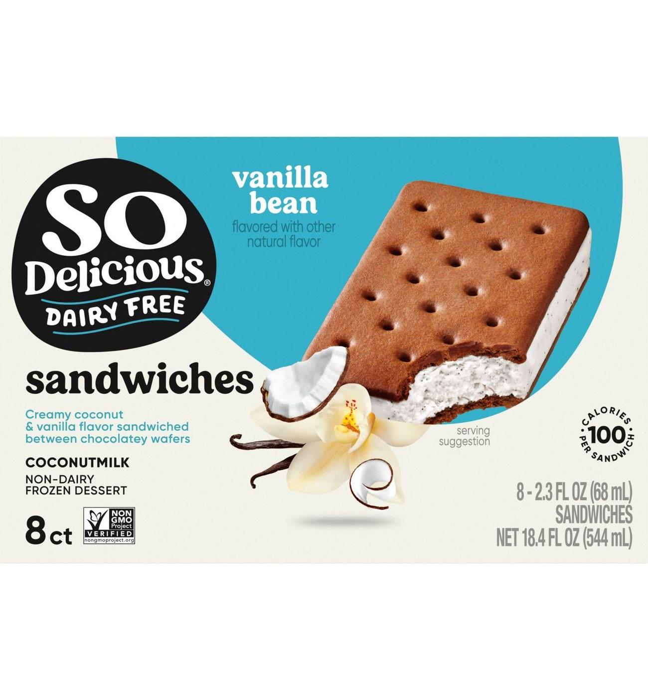 So Delicious Coconut Milk Vanilla Mini Vegan Sandwiches; image 1 of 7