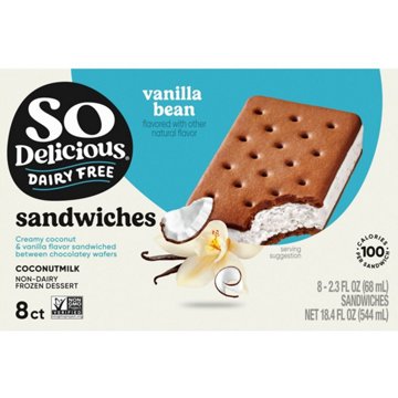 So Delicious Coconut Milk Vanilla Mini Vegan Sandwiches, 8 ct