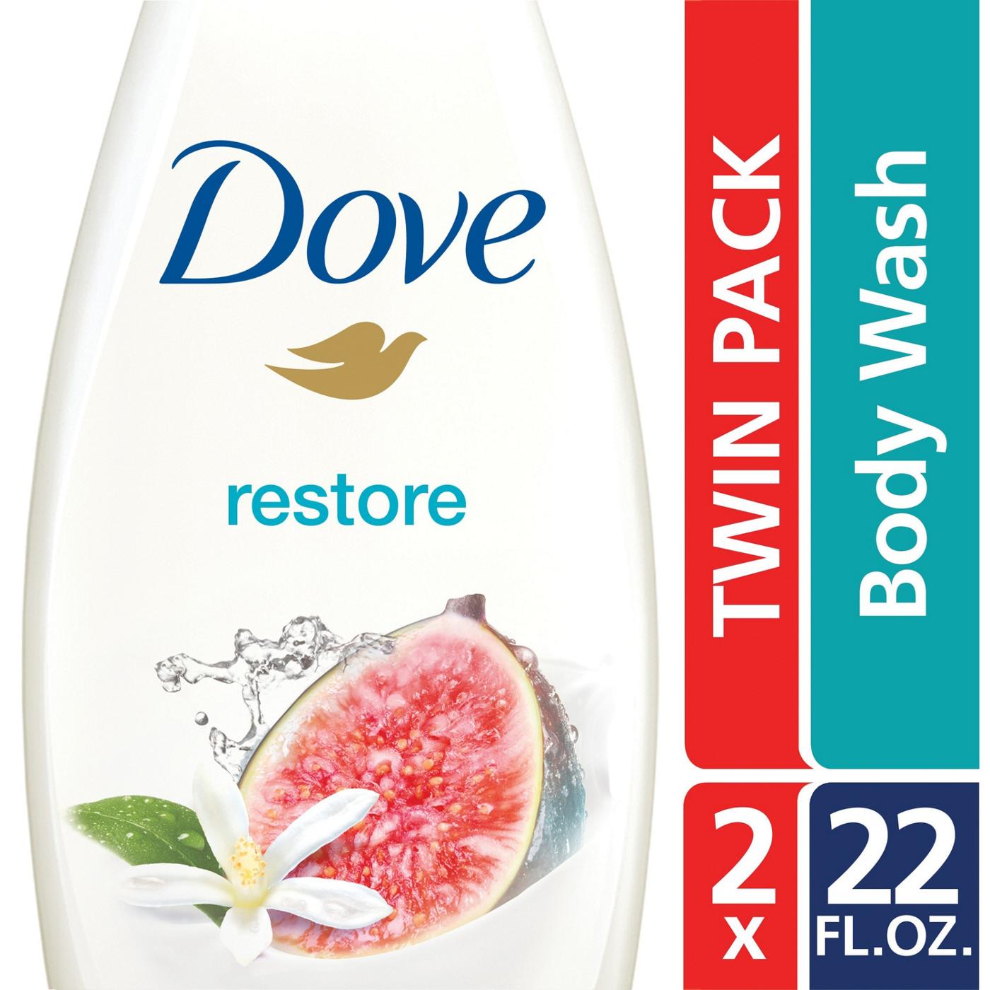 Dove Go Fresh Blue Fig & Orange Blossom Body Wash Twin Pack Shop Body