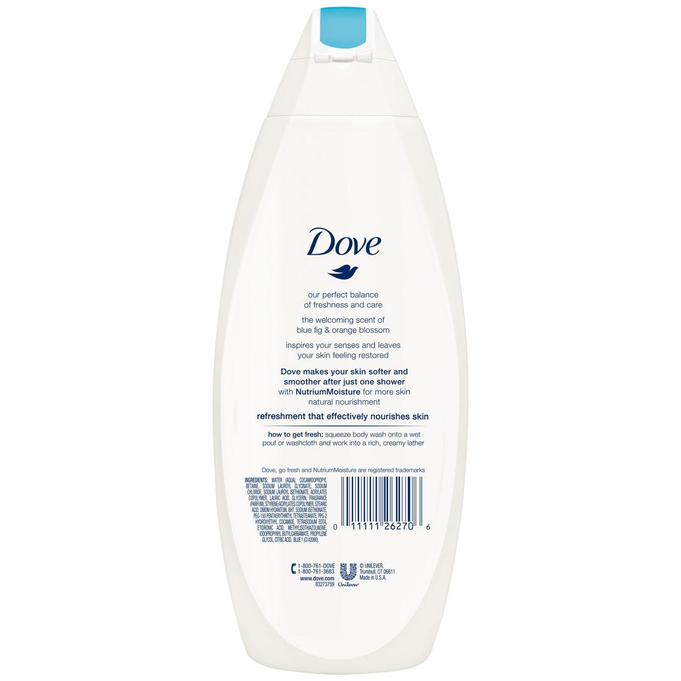 Dove Go Fresh Blue Fig & Orange Blossom Body Wash Twin Pack; image 3 of 3