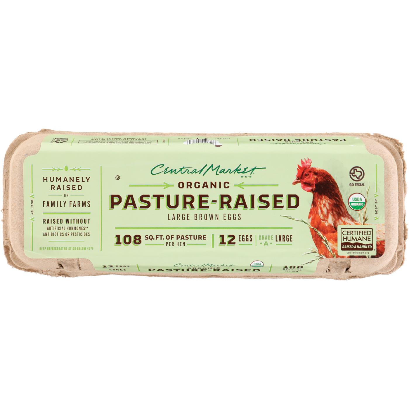 Central Market Organic Pasture Raised Large Brown Eggs; image 2 of 3