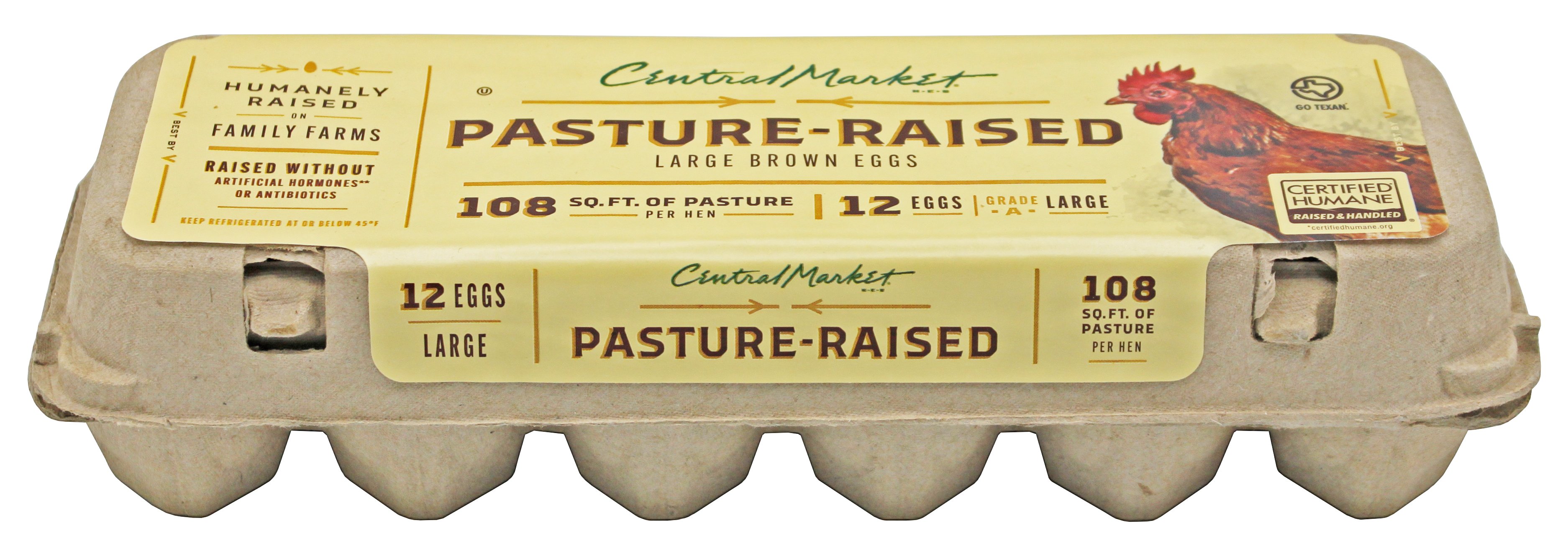 Central Market Pasture Raised Large Brown Eggs Shop Eggs And Egg Substitutes At H E B 