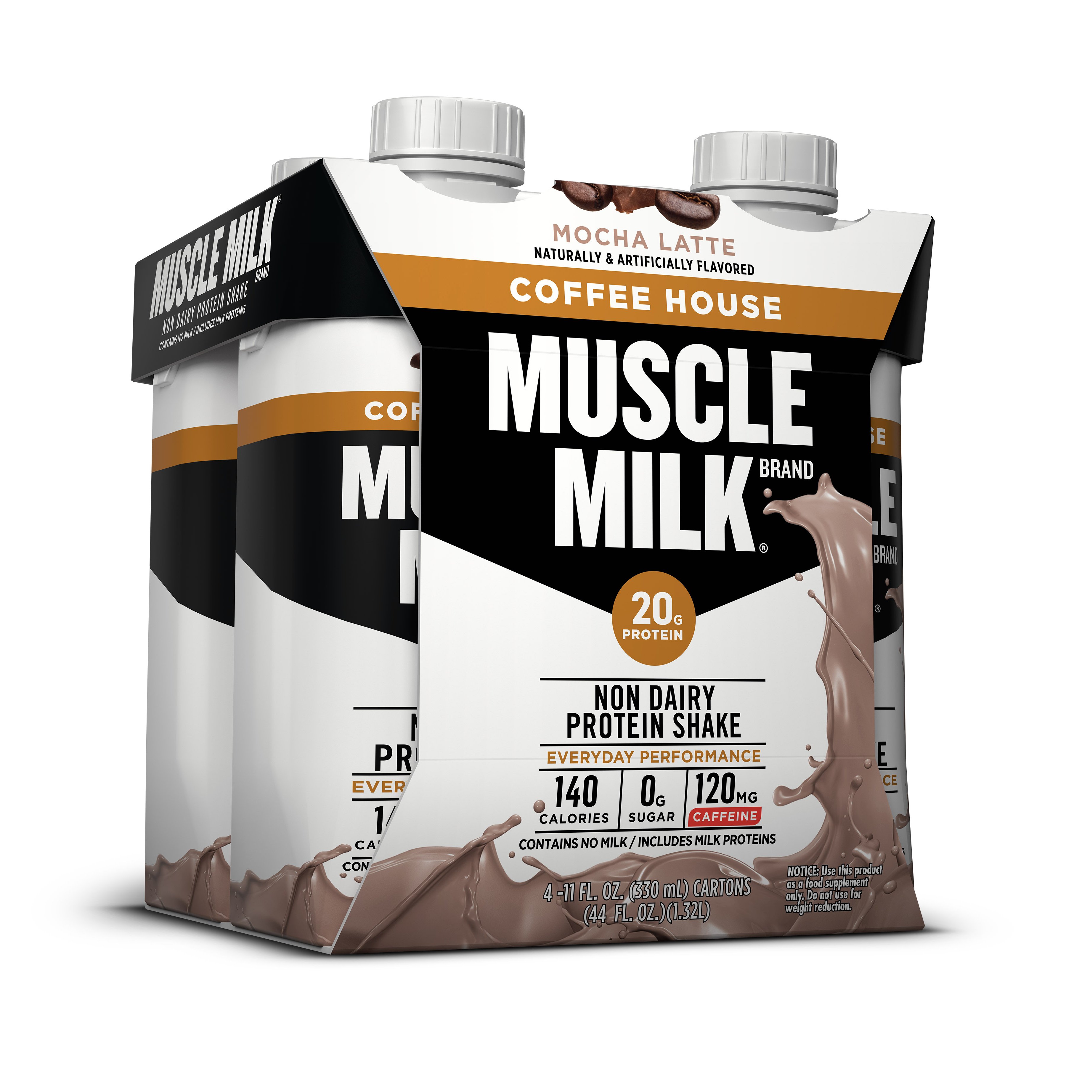 Muscle Milk Coffee House Mocha Latte Protein Shake 4 Pk Shop Diet Fitness At H E B