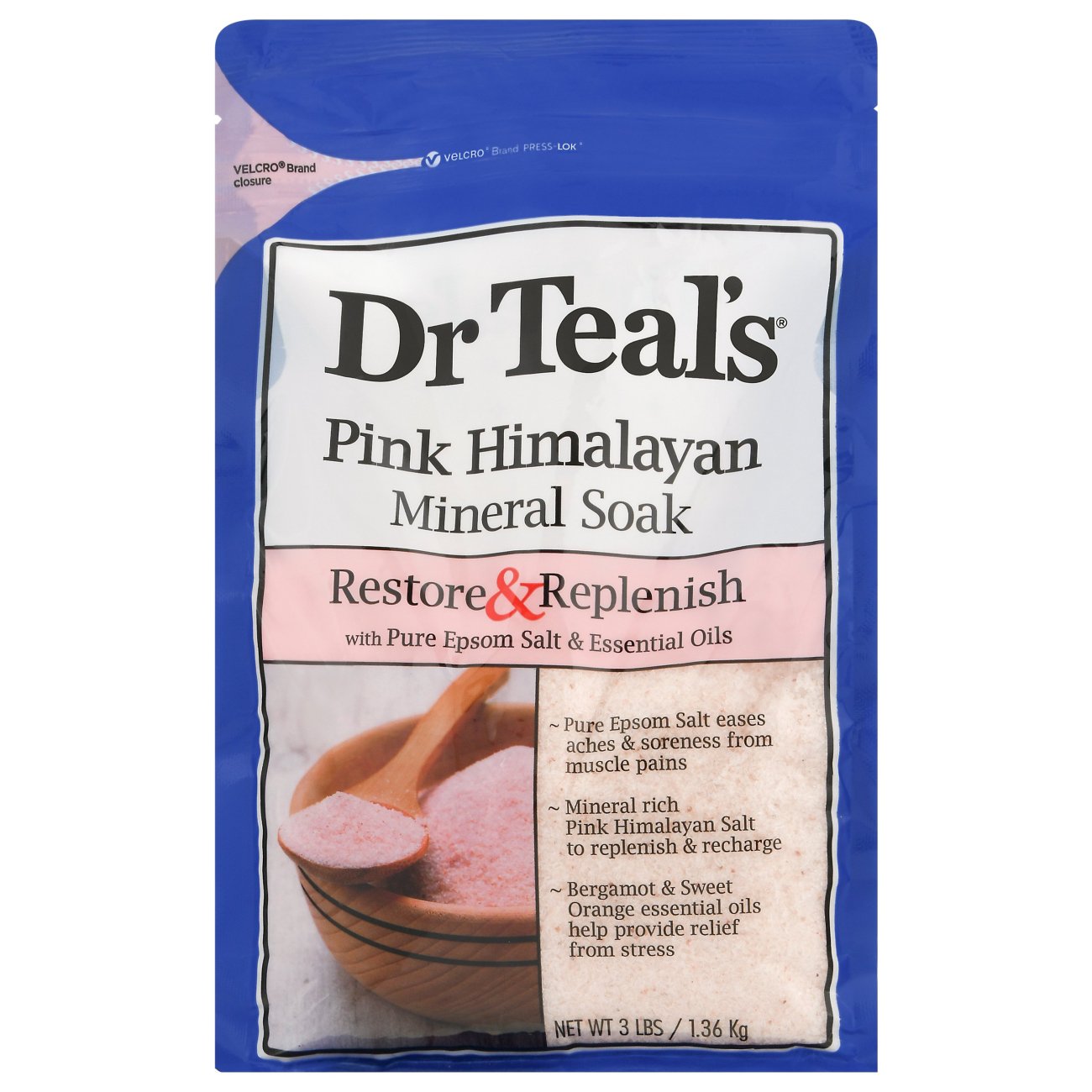 Dr Teal's Pink Himalayan Mineral Soak Shop Bubble bath & salts at HEB