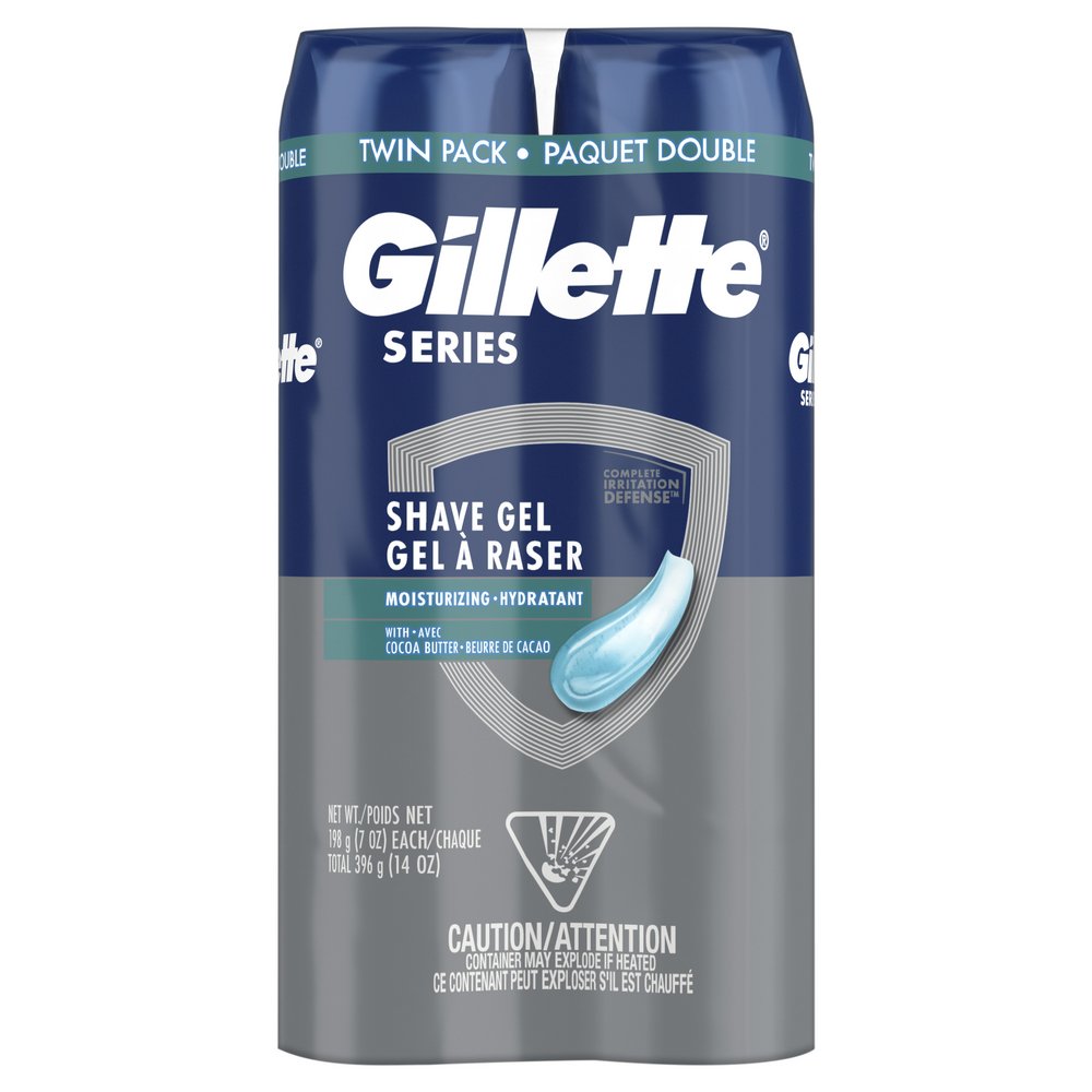 Gillette Series Moisturizing Shave Gel Twin Pack Shop Bath & Skin