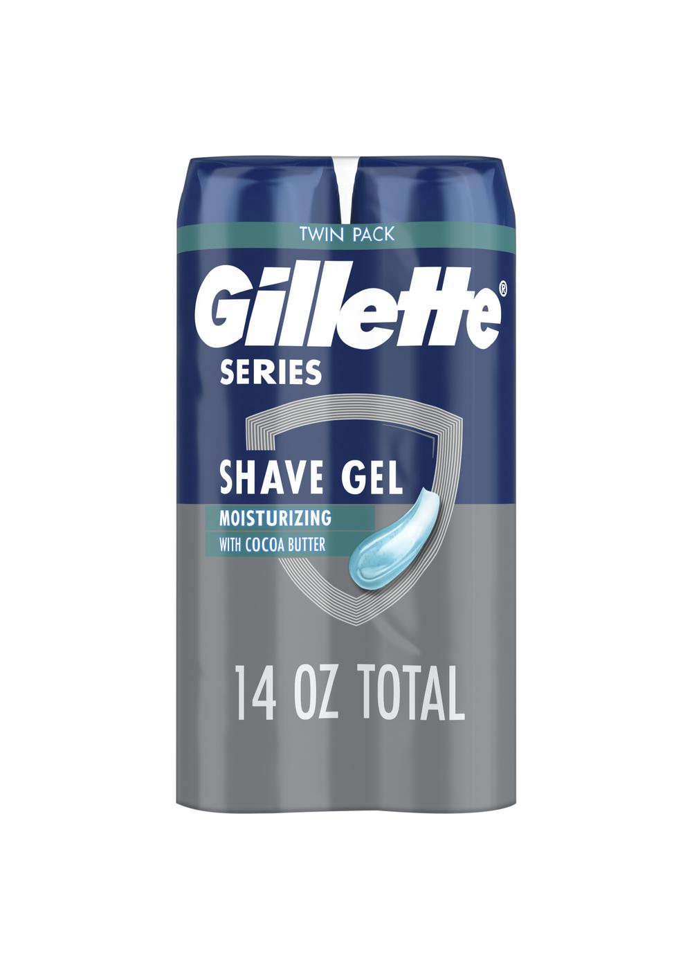Gillette Series Shave Gel Twin Pack -  Moisturizing; image 2 of 8