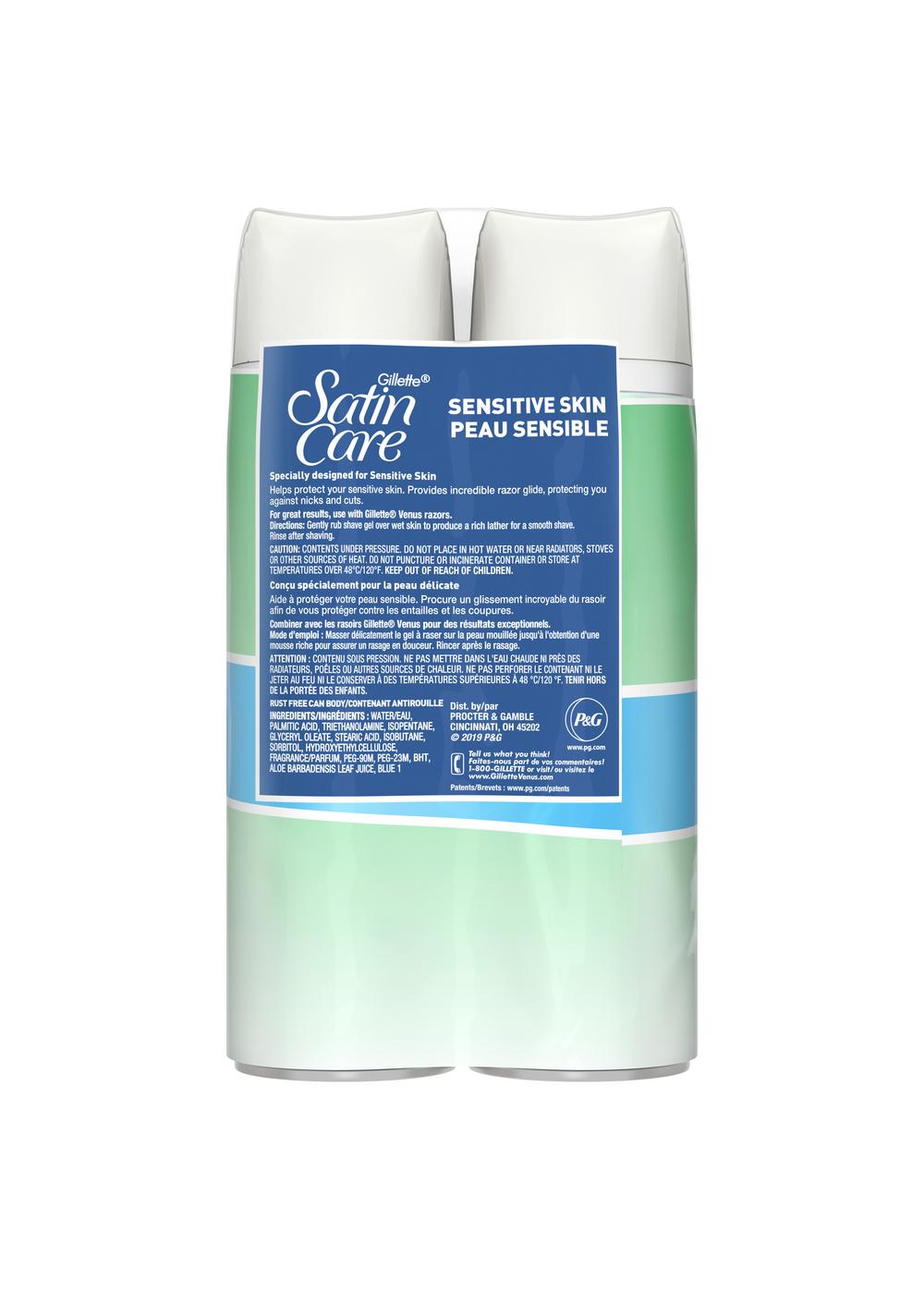 Gillette Satin Care Shave Gel - Sensitive Skin; image 5 of 7