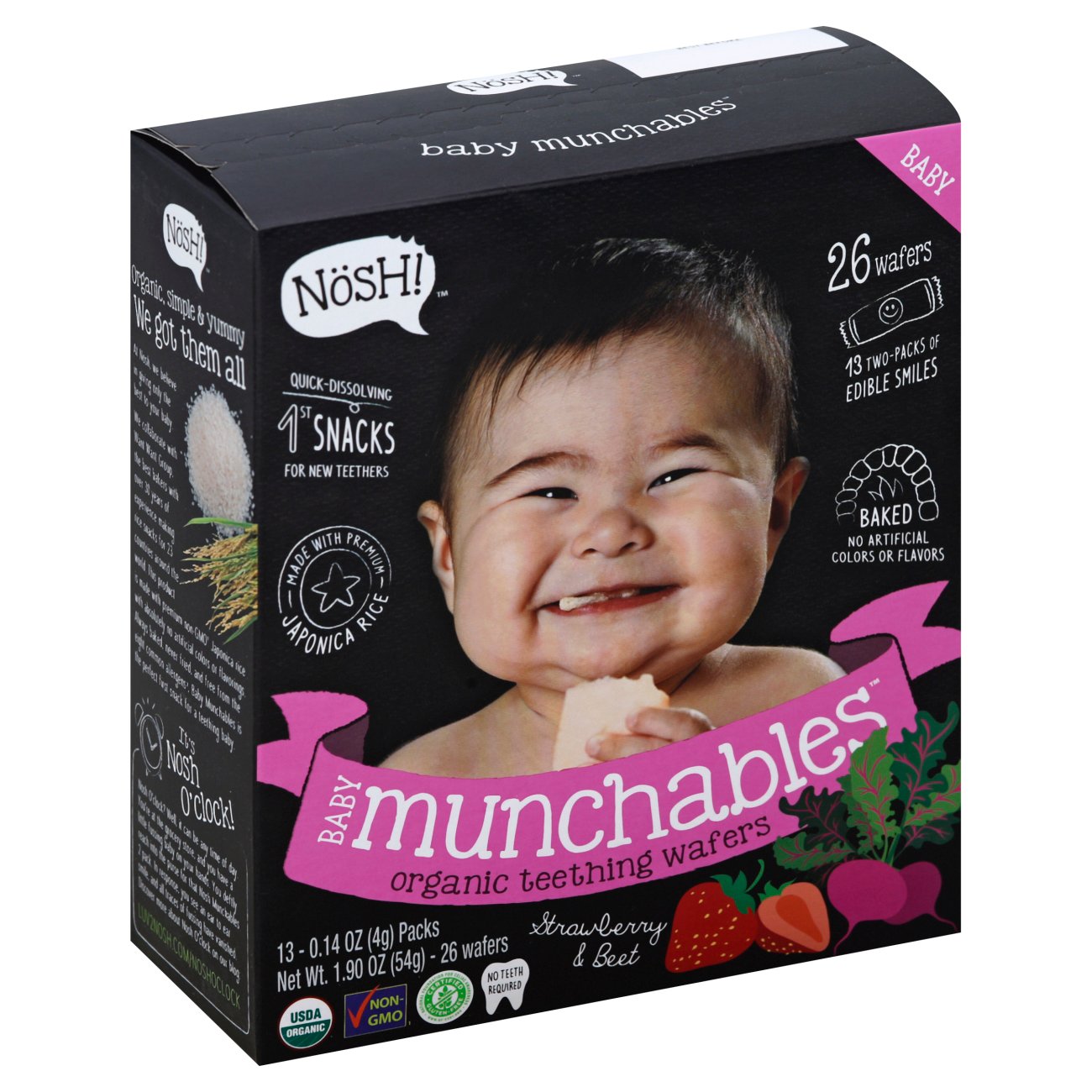 Nosh Baby Munchables Strawberry & Beet Shop Toddler Food at HEB