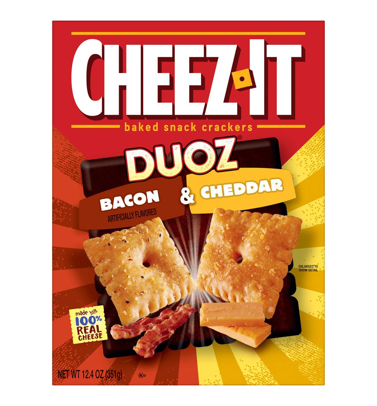 Sunshine Cheez-It Duoz Bacon Cheddar Cheese; image 2 of 2