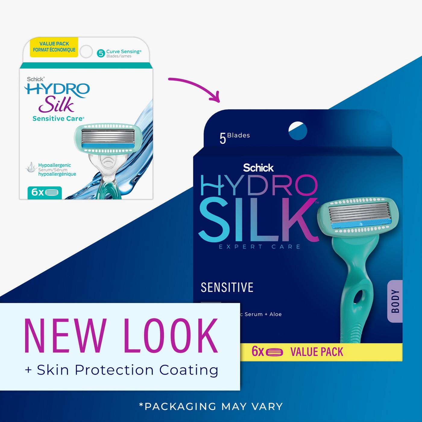 Schick Hydro Silk Sensitive Women's Razor Refills; image 7 of 8