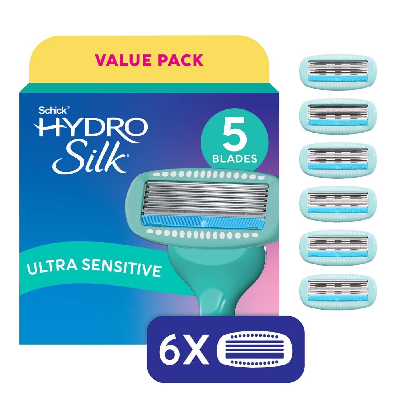 Schick Hydro Silk Schick Hydro Silk Sensitive Womens Razor Refills, 5-Blade Razors for Women Sensitive Skin; image 8 of 8