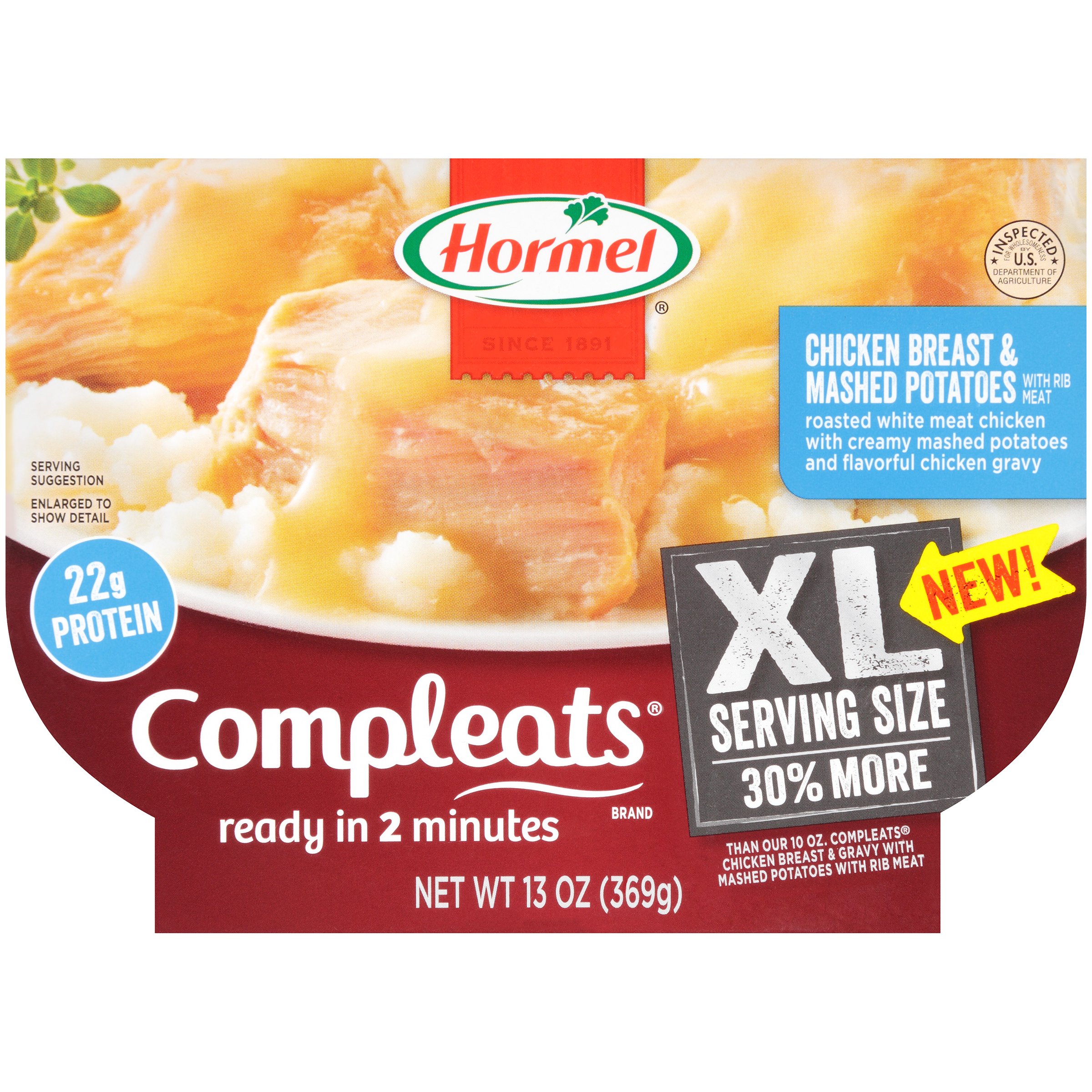 Hormel Compleats XL Chicken Breast And Mashed Potatoes Shop Pantry