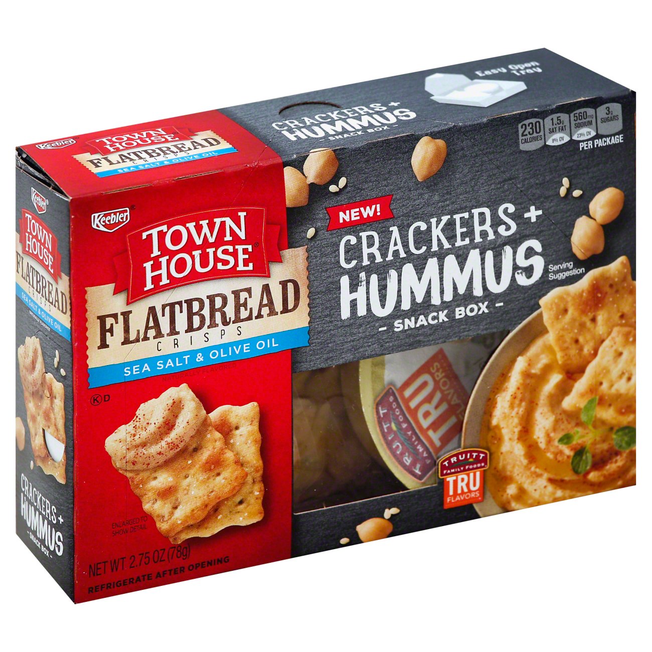 Keebler Townhouse Sea Salt Olive Oil Crackers And Hummus Shop