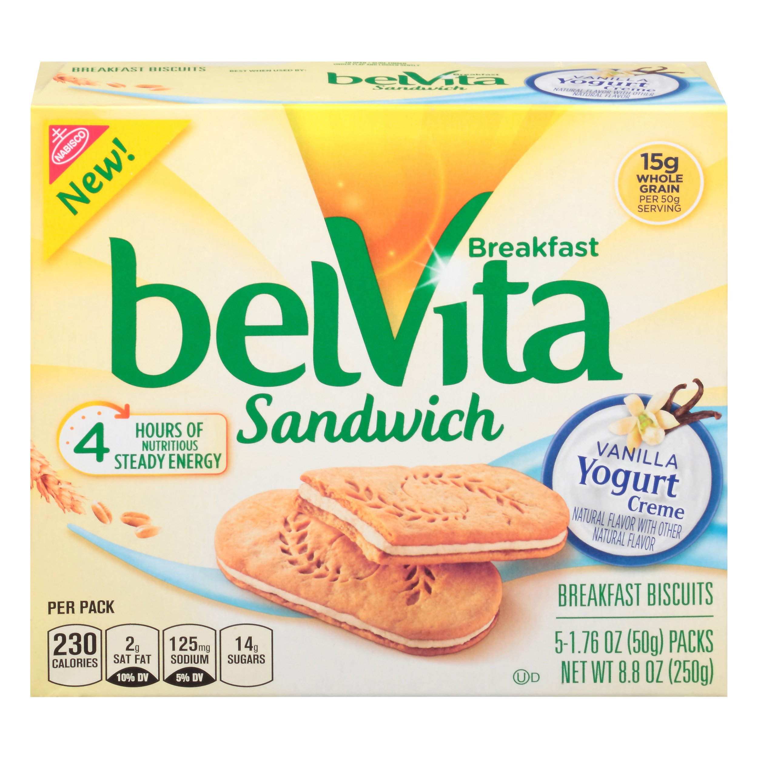 Nabisco Belvita Vanilla Yogurt Breakfast Sandwich Biscuits Shop
