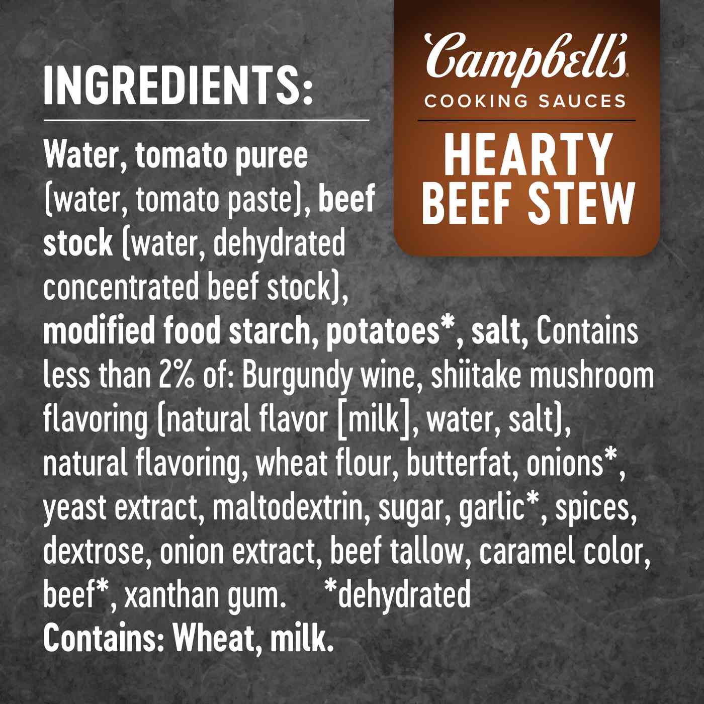 Campbell's Cooking Sauces Beef Stew Sauce; image 6 of 6