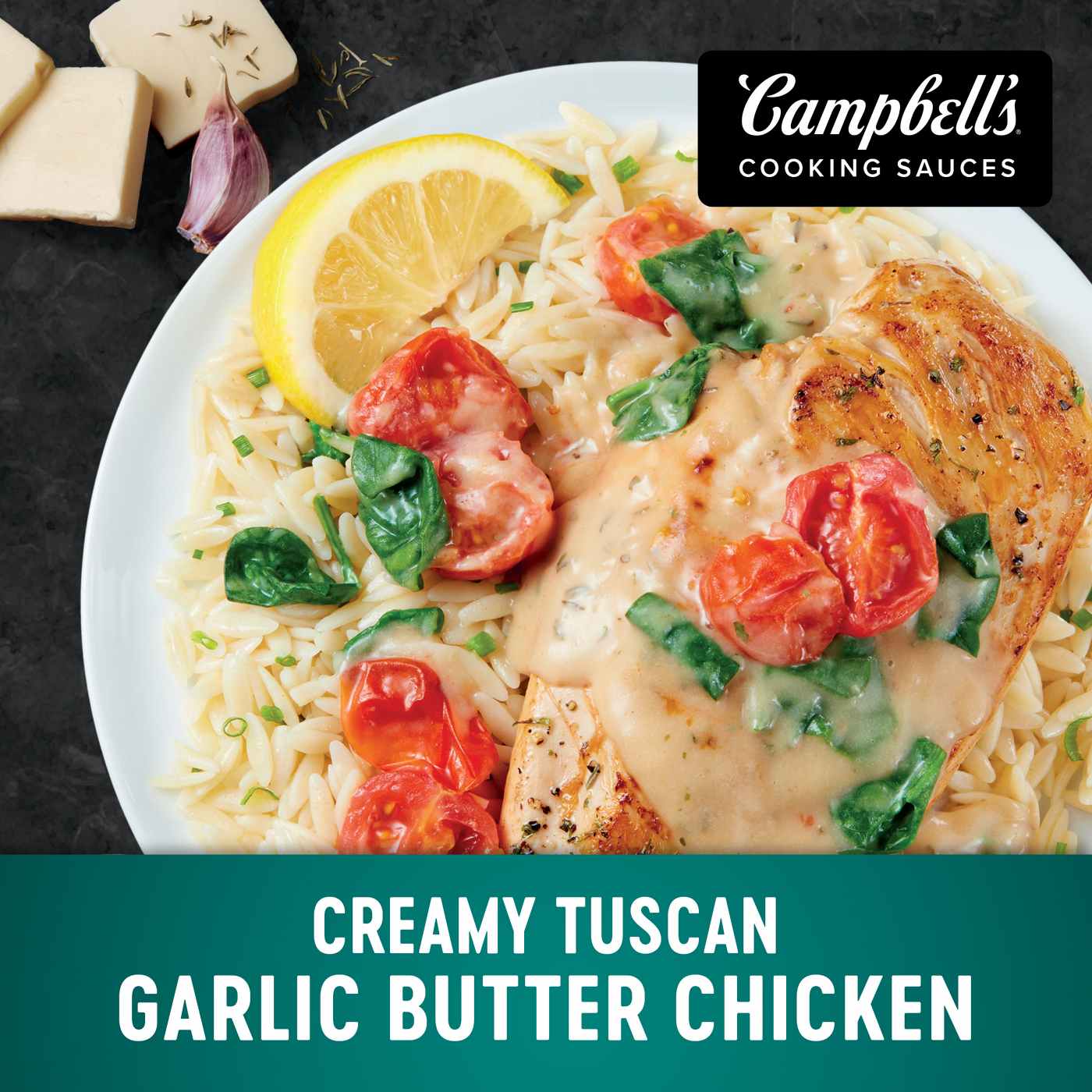 Campbell's Cooking Sauces Creamy Garlic Butter Sauce; image 5 of 6