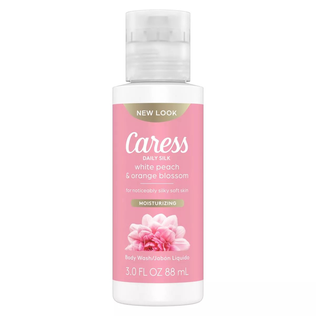 Caress Travel Size Daily Silk Body Wash White Peach & Orange Blossom