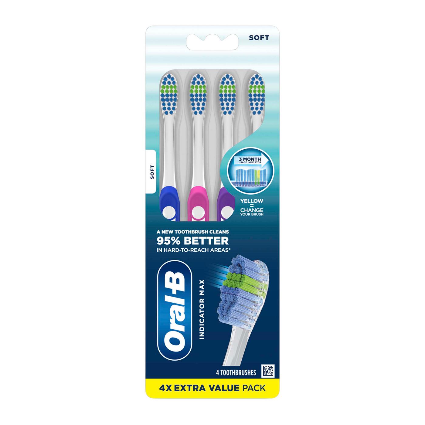 Oral-B Indicator Max Toothbrushes - Soft; image 1 of 7