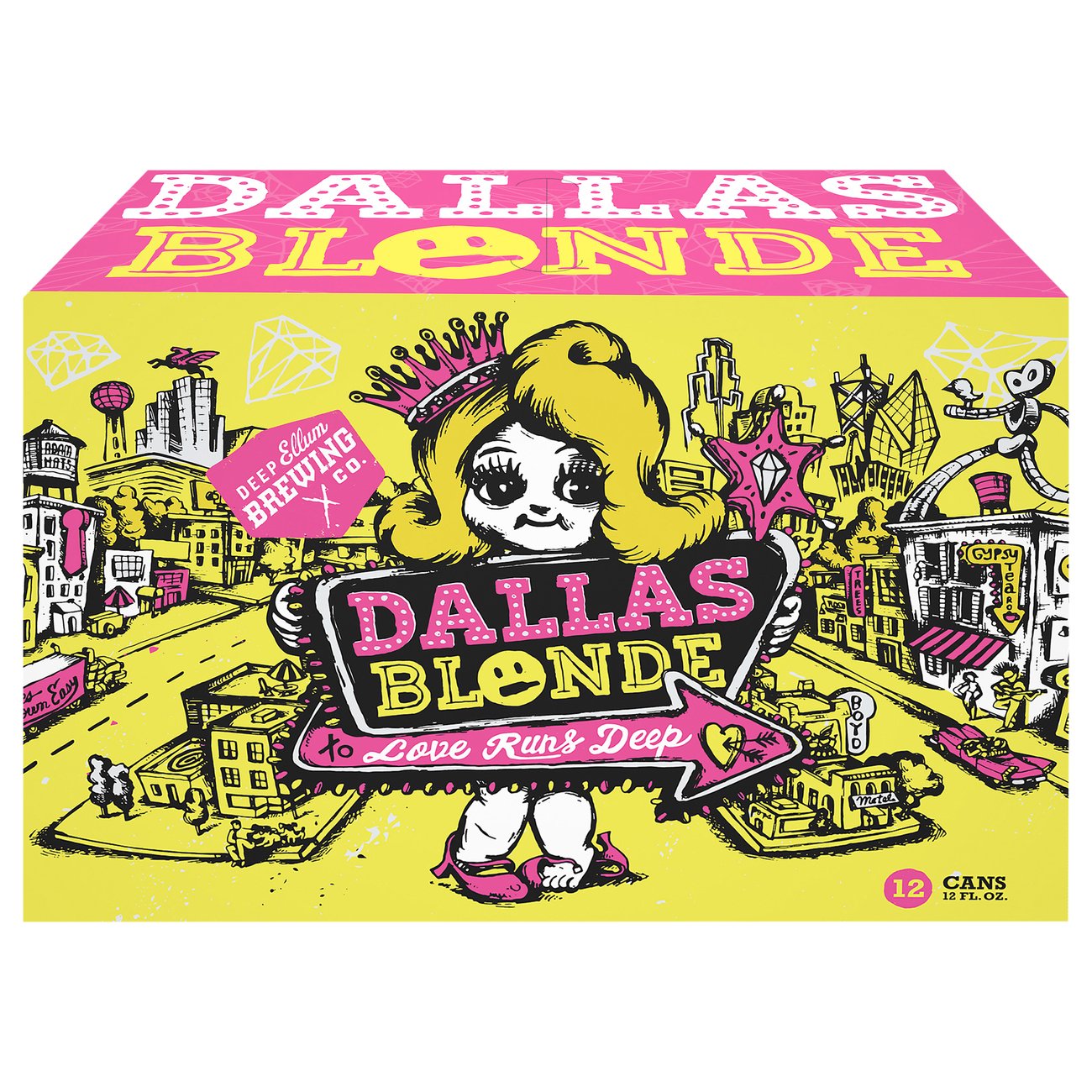 Deep Ellum Brewing Dallas Blonde Craft Beer 12 pk Cans, 12 oz