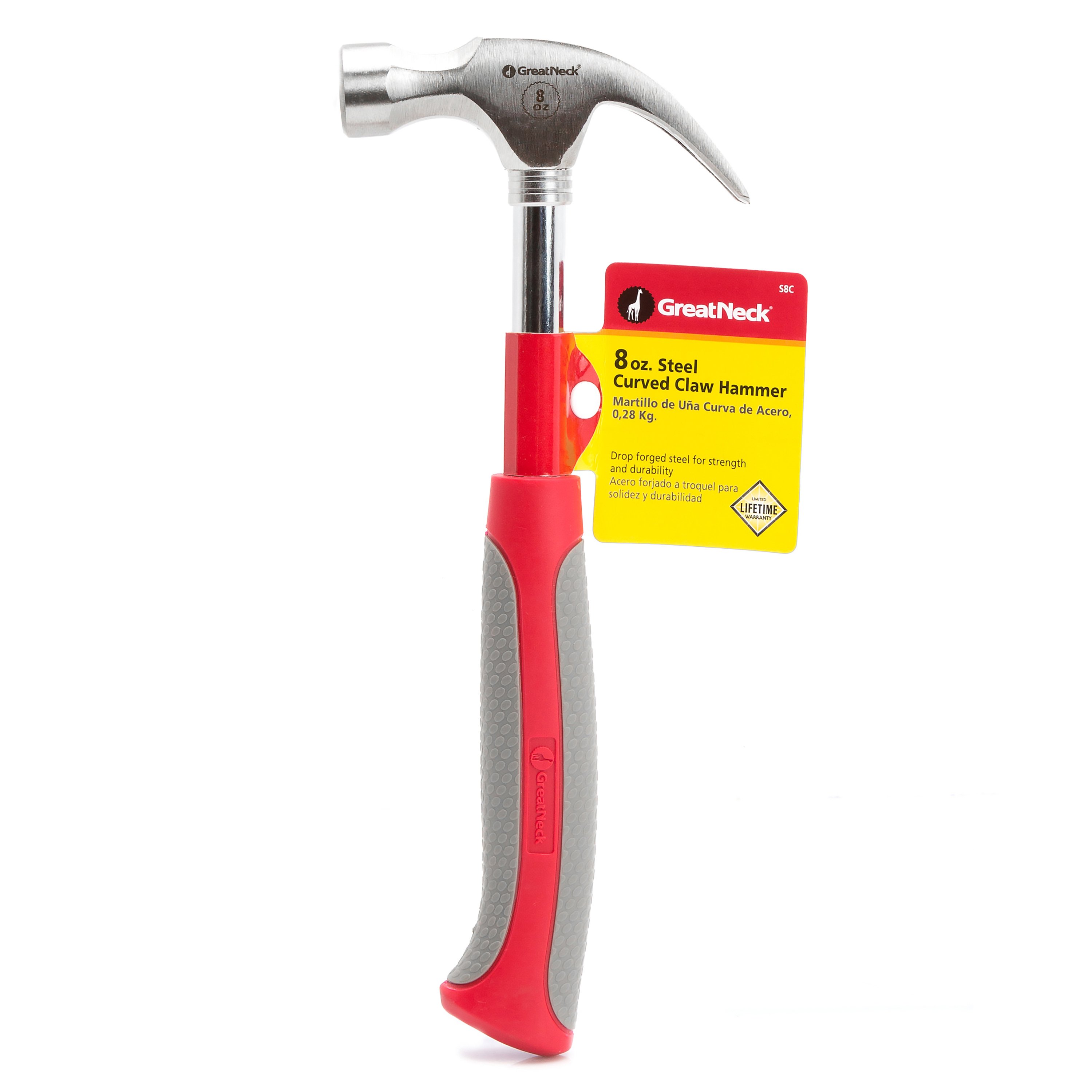 Great Neck HG8C 8 oz. Fiberglass Curved Claw Hammer