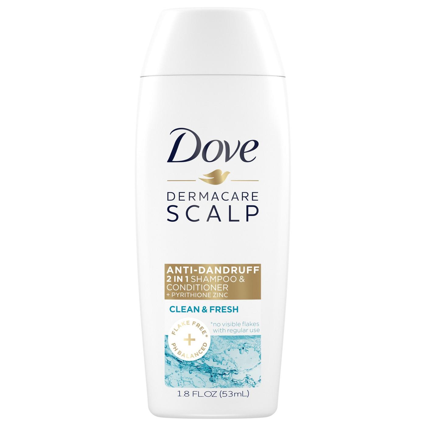 Dove Travel Size Pure Daily Care Shampoo & Conditioner; image 1 of 4