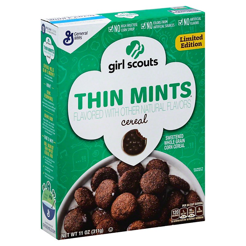 General Mills Girl Scouts Thin Mint Cereal - Shop Cereal ...
