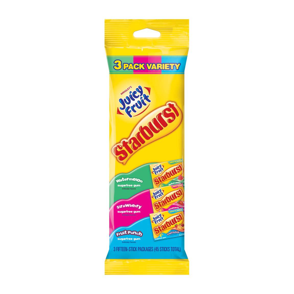 Juicy Fruit Starburst Gum Variety Pack Shop Snacks & Candy at HEB