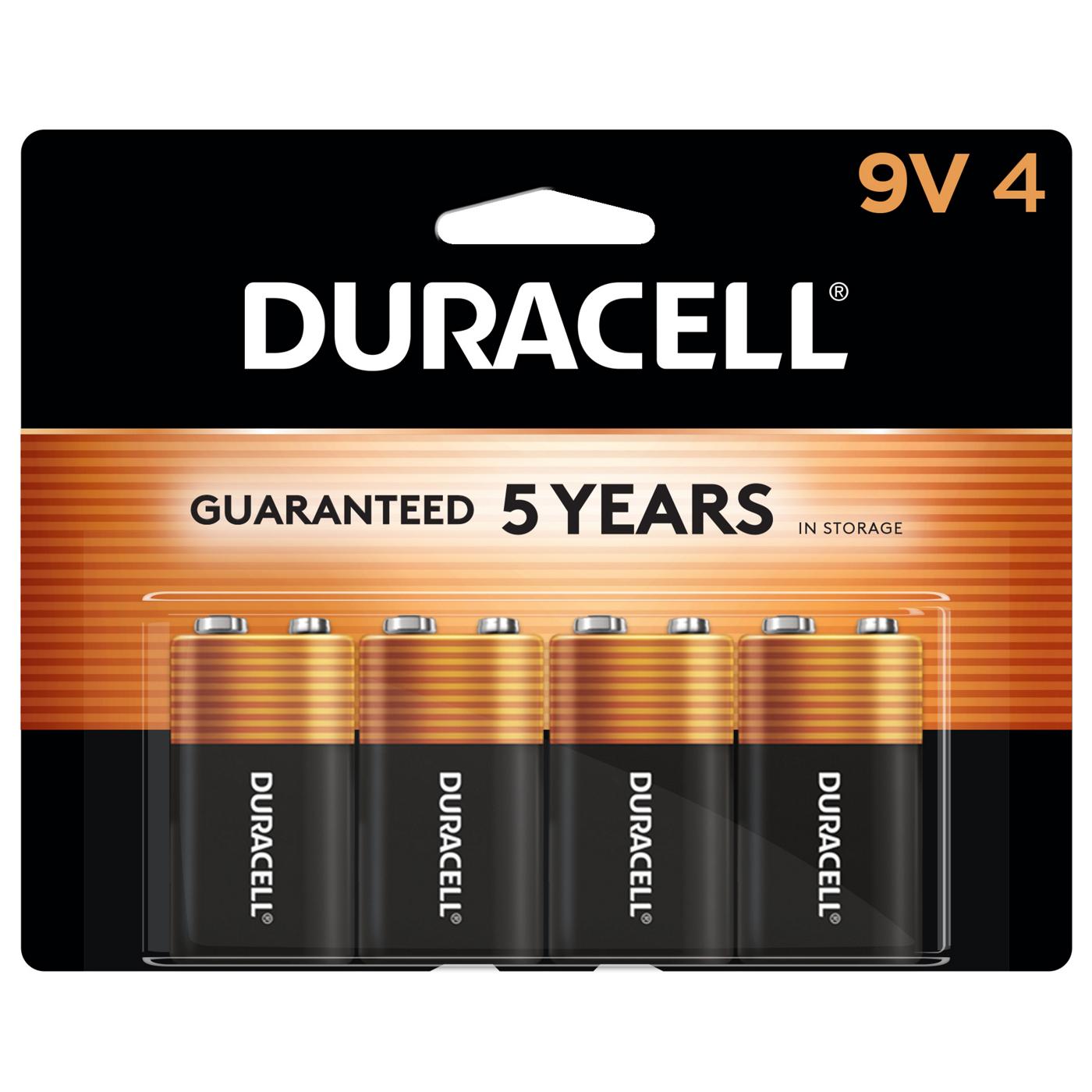 Duracell Coppertop Alkaline 9 Volt Batteries; image 1 of 4