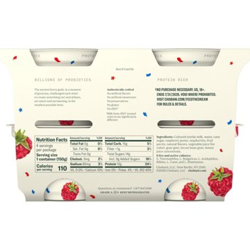 Chobani Non-Fat Raspberry on the Bottom Greek Yogurt