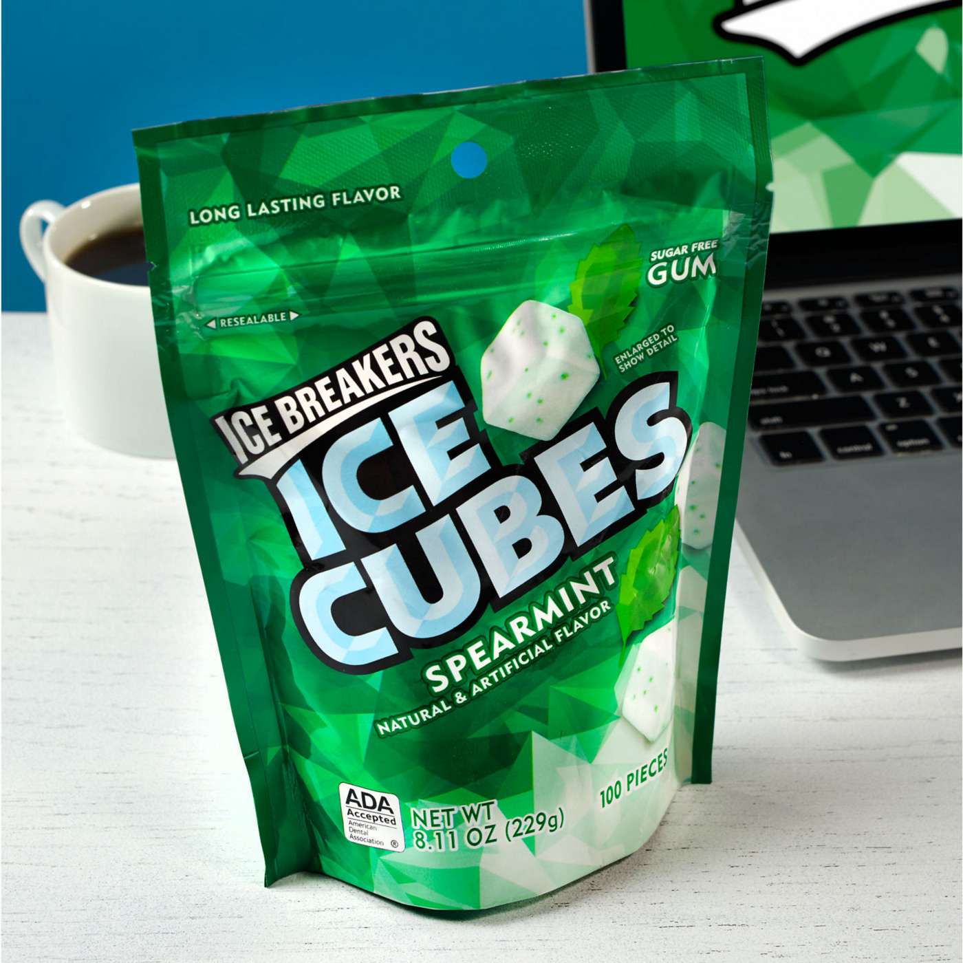 Ice Breakers Ice Cubes Sugar Free Chewing Gum Pouch - Spearmint; image 4 of 4
