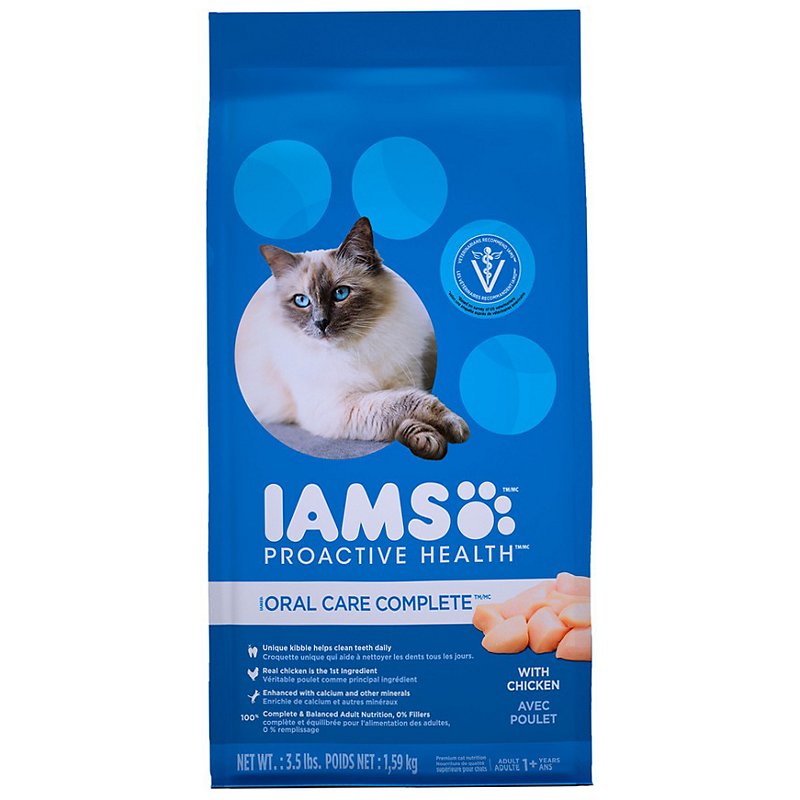 Iams Proactive Health Oral Care Complete Dry Cat Food Shop Cats at HEB