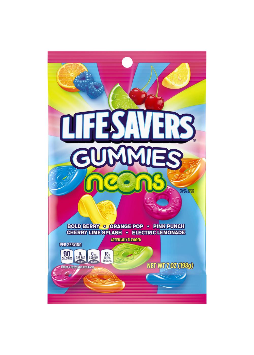 Life Savers Neons Gummies Candy Bag; image 1 of 6