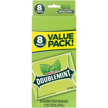 Doublemint Doublemint Chewing Gum - 8 Value Pack, 120 pc
