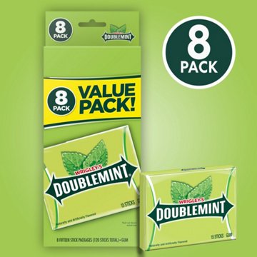 Doublemint Doublemint Chewing Gum - 8 Value Pack, 120 pc